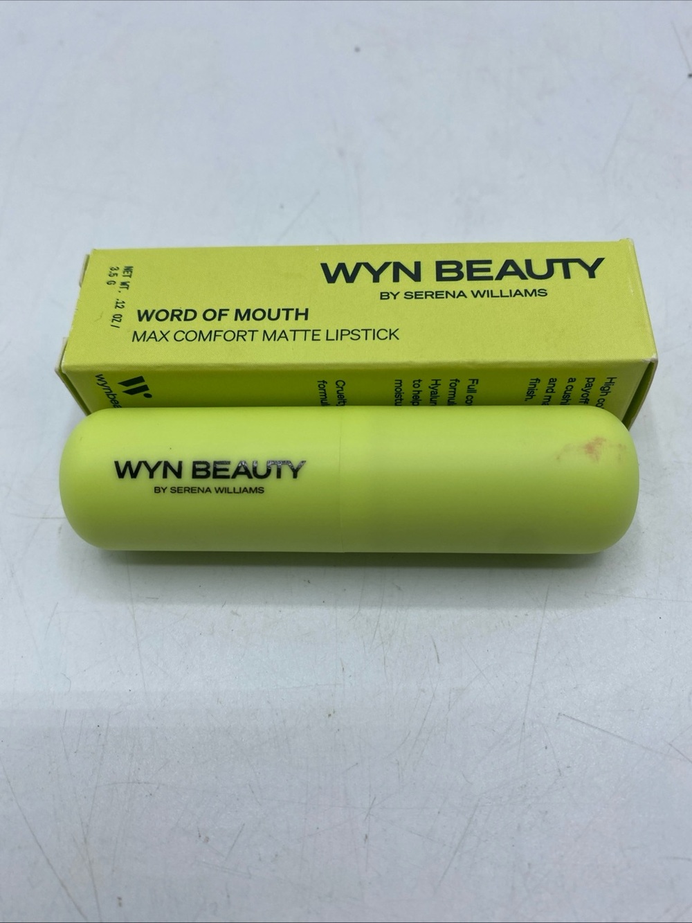 WYN BEAUTY Word of Mouth Max Comfort Matte Lipstick Stick,Shade Greet